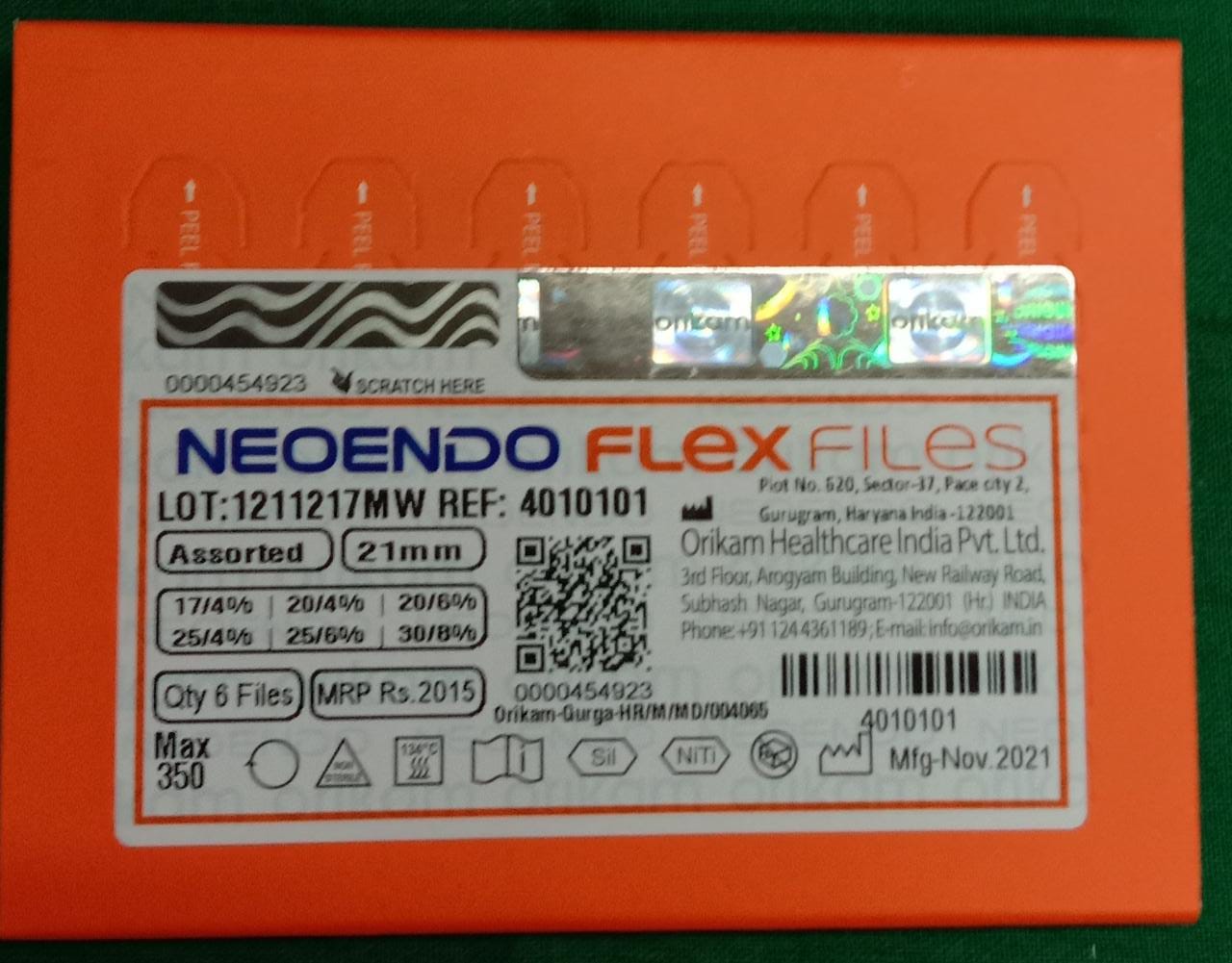 Neo Endo Flex Files 21mm Assorted